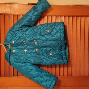 London fog girls size 2T teal hooded jacket